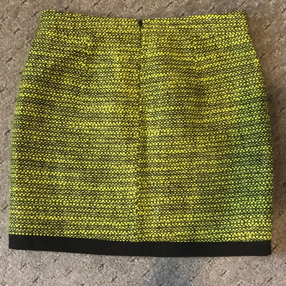 J crew green & black sparkle skirt size 2 - Picture 3 of 6